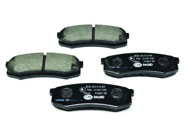 Комплект гальмівних накладок, дискове гальмо HELLA PAGID 8DB 355 016831 (фото 1)