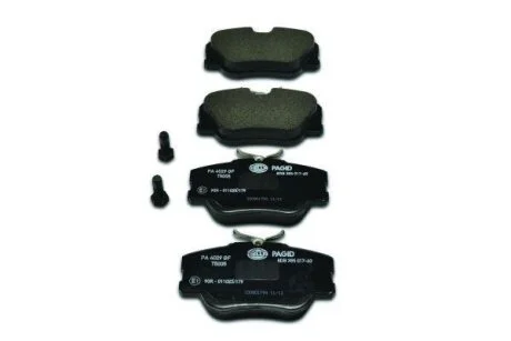 Комплект гальмівних накладок, дискове гальмо HELLA PAGID 8DB 355 017601