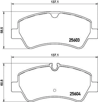 Комплект гальмівних накладок, дискове гальмо HELLA PAGID 8DB 355 020721 (фото 1)
