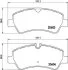 Комплект гальмівних накладок, дискове гальмо HELLA PAGID 8DB 355 020721 (фото 1)