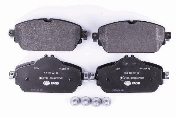 Комплект гальмівних накладок, дискове гальмо HELLA PAGID 8DB 355 021551 (фото 1)