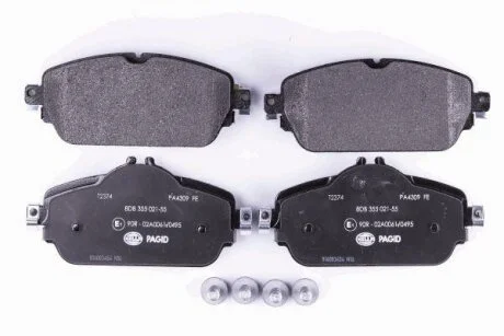 Комплект гальмівних накладок, дискове гальмо HELLA PAGID 8DB 355 021551