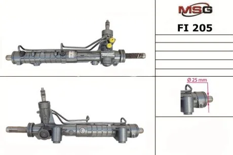 Рульова рейка з ГПК DOBLO 1.9 JTD 01- MSG FI205