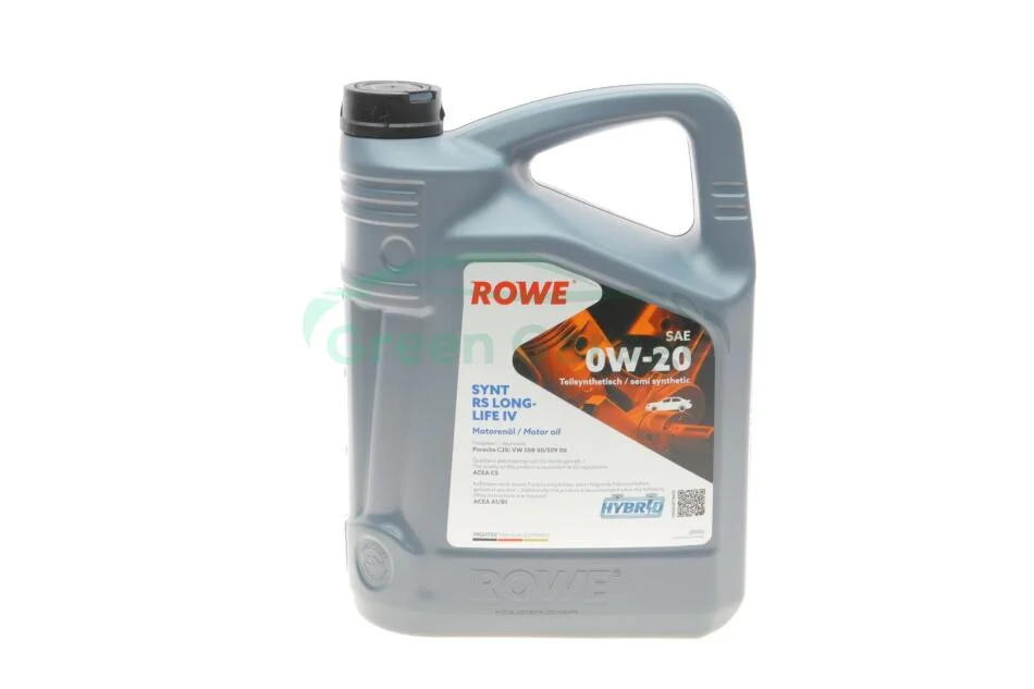 Олива моторна HIGHTEC SYNTH RS LONGLIFE IV SAE 0W-20 (5 L) ROWE 20036005099 (фото 1)