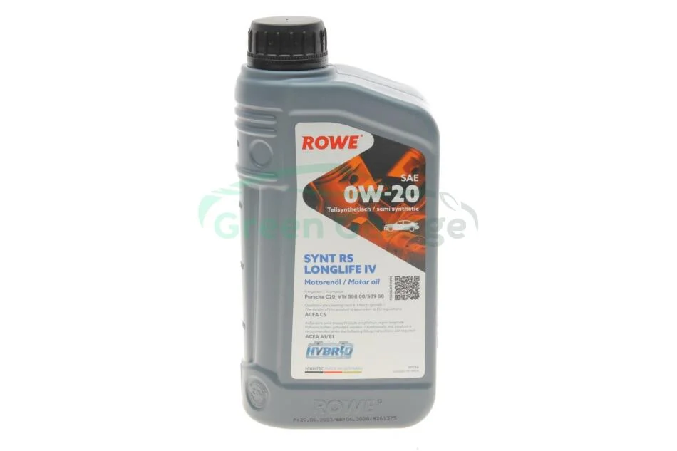 Олива моторна HIGHTEC SYNTH RS LONGLIFE IV SAE 0W-20 (1 L) ROWE 20036001099 (фото 1)