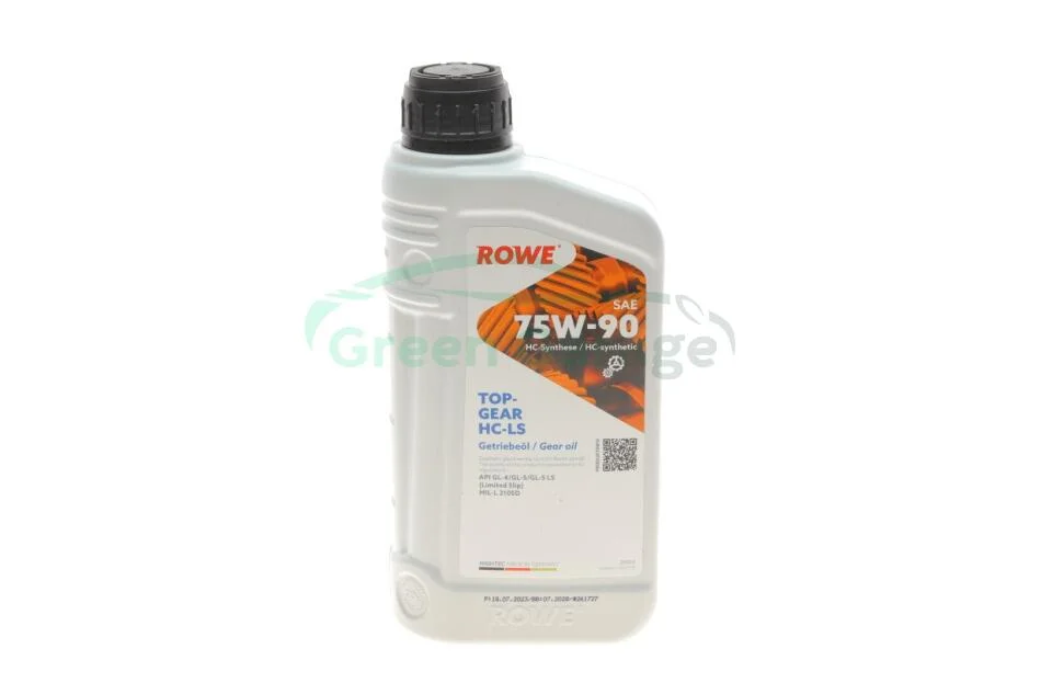 Олива трансмісійна HIGHTEC TOPGEAR SAE 75W-90 HC-LS (1 L) ROWE 25004001099 (фото 1)