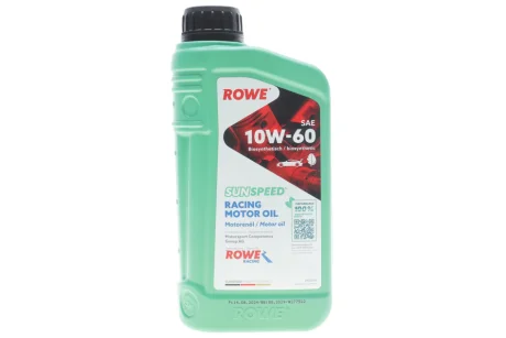 Олива моторна SUNSPEED RACING MOTOR OIL SAE 10W-60 (1 L) ROWE 4920019001099