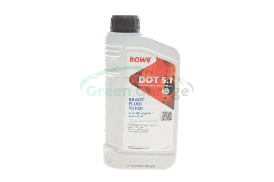 Гальмівна рідина HIGHTEC BRAKE FLUID SUPER DOT 5.1 (1 L) ROWE 25104001099 (фото 1)