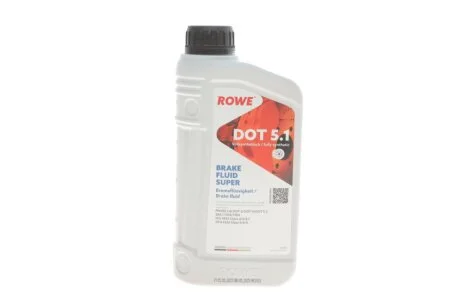 Гальмівна рідина HIGHTEC BRAKE FLUID SUPER DOT 5.1 (1 L) ROWE 25104001099