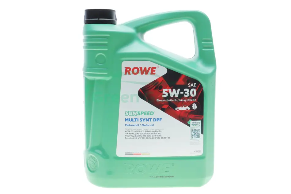 Олива моторна SUNSPEED MULTI SYNT DPF SAE 5W-30 (5 L) ROWE 4920125005099 (фото 1)