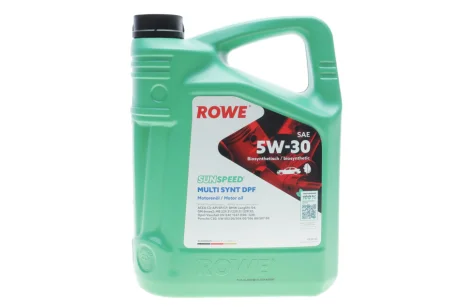 Олива моторна SUNSPEED MULTI SYNT DPF SAE 5W-30 (5 L) ROWE 4920125005099