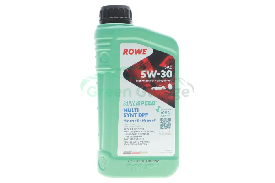Олива моторна SUNSPEED MULTI SYNT DPF SAE 5W-30 (1 L) ROWE 4920125001099 (фото 1)
