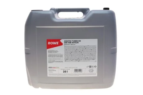 Олива моторна HIGHTEC TURBO HD SAE 15W-40 PLUS (20 L) ROWE 20041020099
