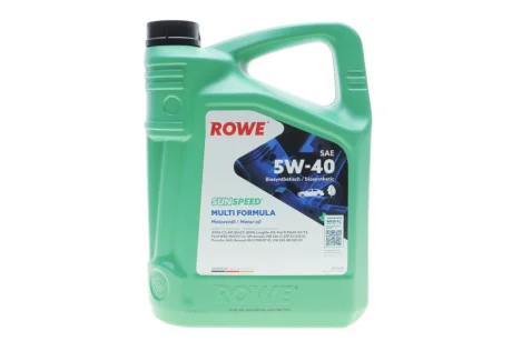Олива моторна SUNSPEED MULTI FORMULA SAE 5W-40 (5 L) ROWE 4920138005099