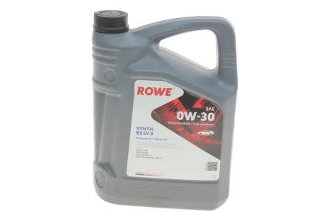 Олива моторна HIGHTEC SYNTH RS SAE 0W-30 LV II (5 L) ROWE 20069005099