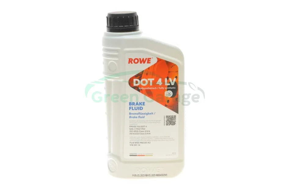 Гальмівна рідина HIGHTEC BRAKE FLUID DOT 4 LV (1 L) ROWE 25114001099 (фото 1)