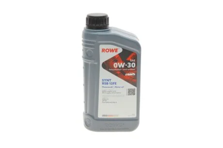 Олива моторна HIGHTEC SYNT RSB 12FE SAE 0W-30 (1 L) ROWE 20305001099
