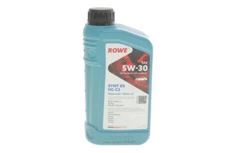 Олива моторна HIGHTEC SYNT RS SAE 5W-30 HC-C2 (1 L) ROWE 20113001099