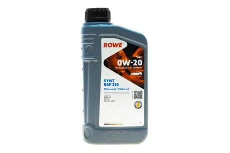 Олива моторна HIGHTEC SYNT RSP 210 SAE 0W-20 (1 L) ROWE 20371001099