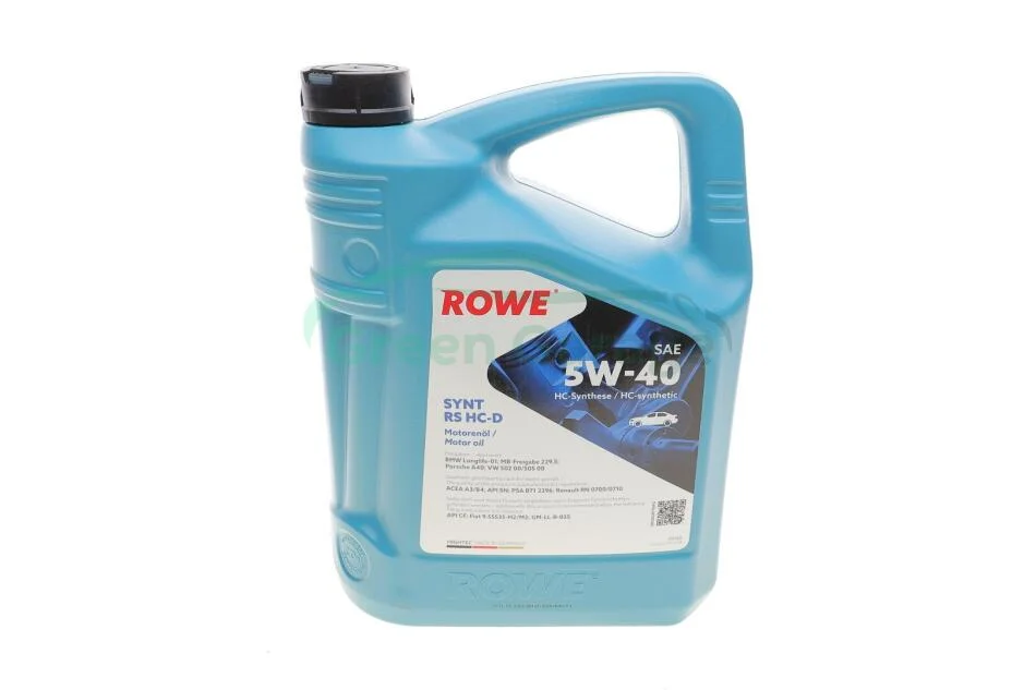 Олива моторна HIGHTEC SYNT RS HC-D SAE 5W-40 (5 L) ROWE 20163005099 (фото 1)