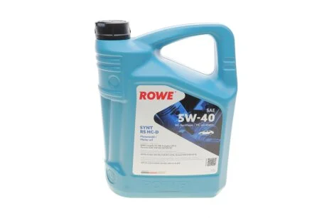 Олива моторна HIGHTEC SYNT RS HC-D SAE 5W-40 (5 L) ROWE 20163005099