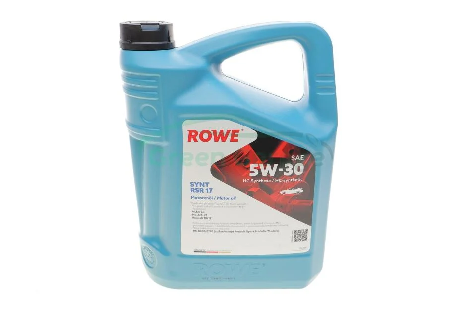 Олива моторна HIGHTEC SYNT RSR 17 SAE 5W-30 (5 L) ROWE 20370005099 (фото 1)