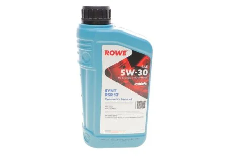 Олива моторна HIGHTEC SYNT RSR 17 SAE 5W-30 (1 L) ROWE 20370001099