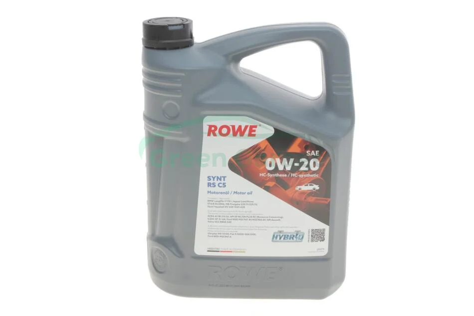 Олива моторна HIGHTEC SYNT RS C5 SAE 0W-20 (5 L) ROWE 20379005099 (фото 1)
