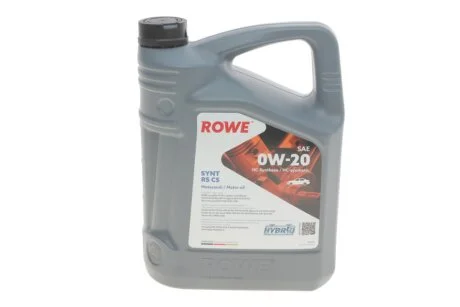 Олива моторна HIGHTEC SYNT RS C5 SAE 0W-20 (5 L) ROWE 20379005099