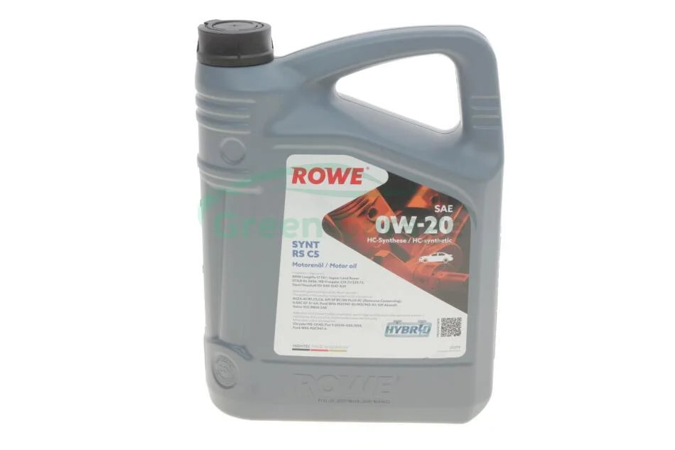 Олива моторна HIGHTEC SYNT RS C5 SAE 0W-20 (4 L) ROWE 20379004099 (фото 1)