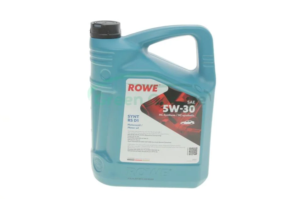 Олива моторна HIGHTEC SYNT RS D1 SAE 5W-30 (5 L) ROWE 20212005099 (фото 1)