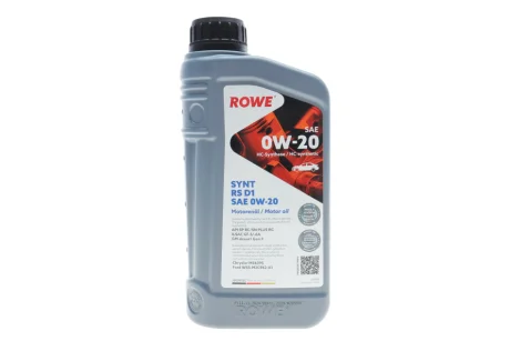 Олива моторна HIGHTEC SYNT RS D1 SAE 0W-20 (1 L) ROWE 20051001099