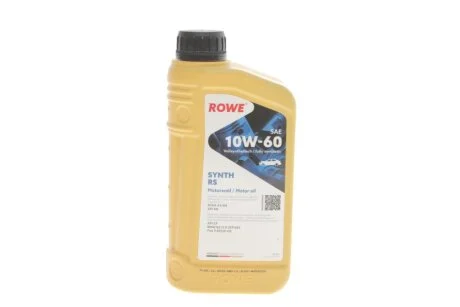 Олива моторна HIGHTEC SYNTH RS SAE 10W-60 (1 L) ROWE 20070001099