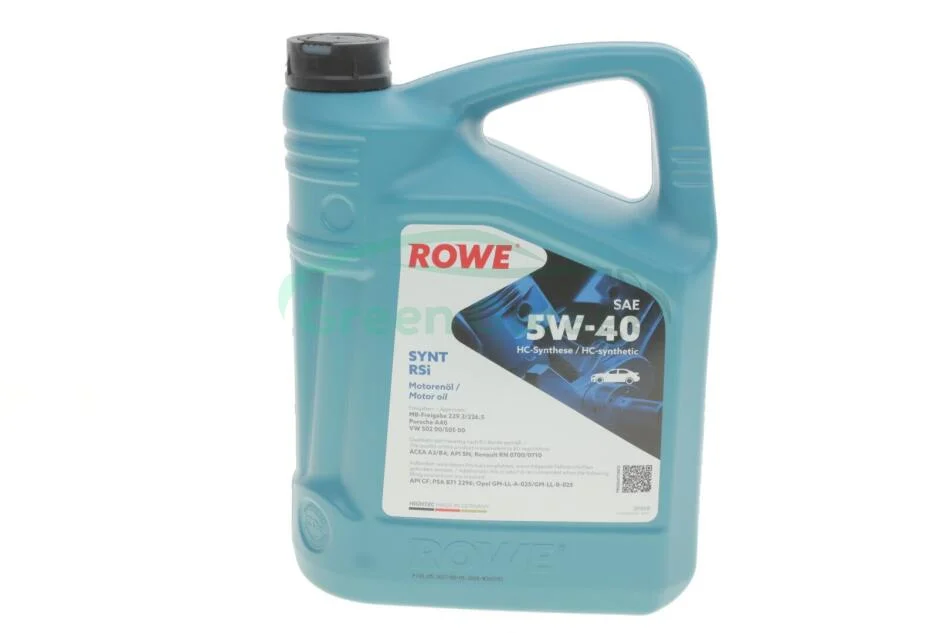 Олива моторна HIGHTEC SYNT RSi SAE 5W-40 (5 L) ROWE 20068005099 (фото 1)