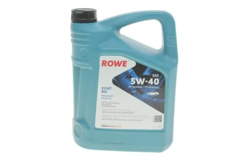 Олива моторна HIGHTEC SYNT RSi SAE 5W-40 (5 L) ROWE 20068005099