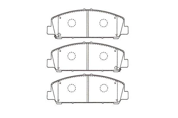 PARTS NISSAN Гальмівні колодки передн. INFINITI QX56 5,5 12- KAVO KBP6611 (фото 1)