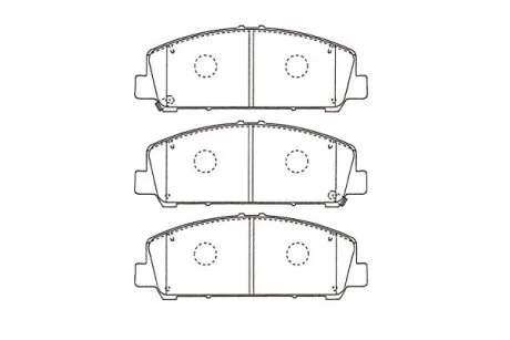 PARTS NISSAN Гальмівні колодки передн. INFINITI QX56 5,5 12- KAVO KBP6611