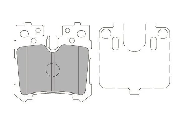 PARTS TOYOTA Гальмівні колодки задн.Lexus LS 06- KAVO KBP9122 (фото 1)