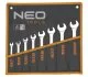 Ключі з відкритим зевом, двосторонні, 6-22 мм, набір 8 шт.*1 уп. NEO TOOLS 09851 (фото 4)