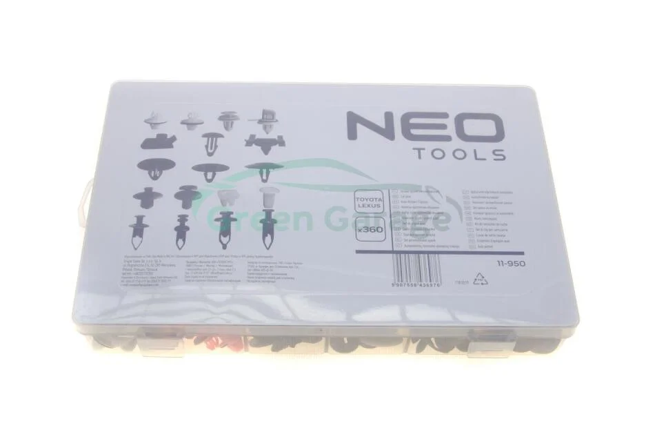 Набір кліпс кріплення обшивки, 360 шт., Toyota/Lexus NEO TOOLS 11950 (фото 1)