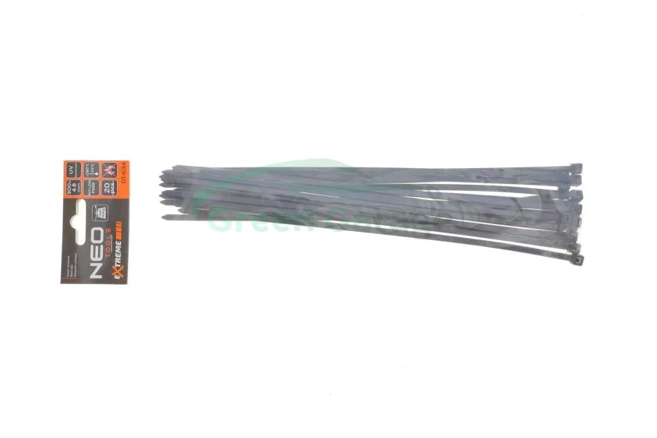 Стяжки кабельні EXTREME 4,8 × 300 мм, чорні, 20 шт. NEO TOOLS 01634 (фото 1)