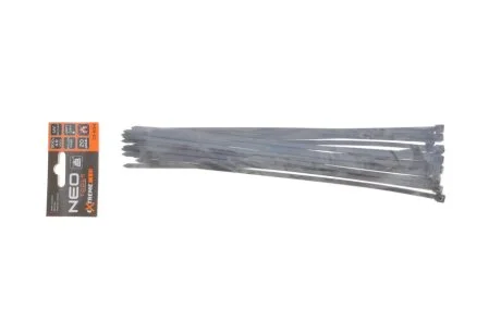 Стяжки кабельні EXTREME 4,8 × 300 мм, чорні, 20 шт. NEO TOOLS 01634