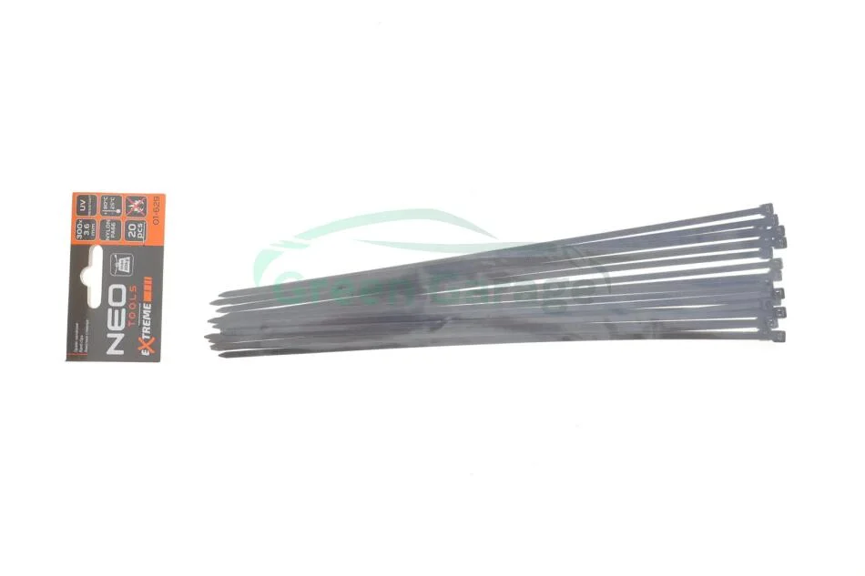 Стяжки кабельні EXTREME 3,6 × 300 мм, чорні, 20 шт. NEO TOOLS 01629 (фото 1)