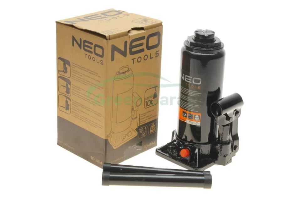 Домкрат гідравлічний пляшковий, 10 т, 230-460 мм NEO TOOLS 10454 (фото 1)