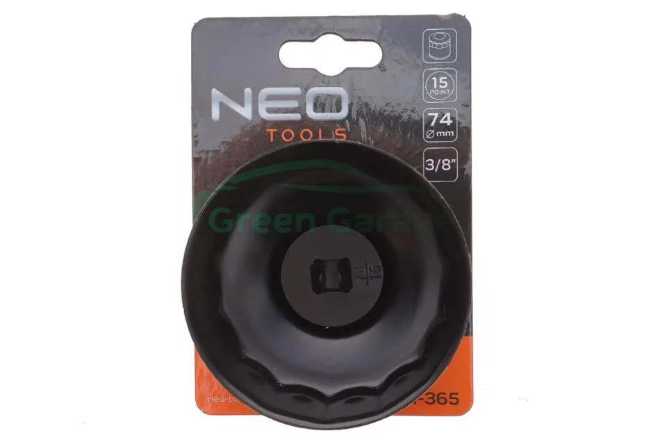 Головка змінна масляного фільтра 74 мм, 15 кут NEO TOOLS 11365 (фото 1)