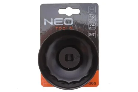 Головка змінна масляного фільтра 74 мм, 15 кут NEO TOOLS 11365
