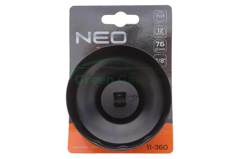 Головка змінна масляного фільтра 76 мм, 12 кут NEO TOOLS 11360 (фото 1)