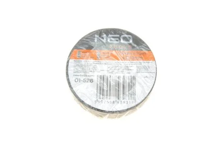 Стрічка ізоляційна чорна 15 mm x 0.13 mm x 10m NEO TOOLS 01526
