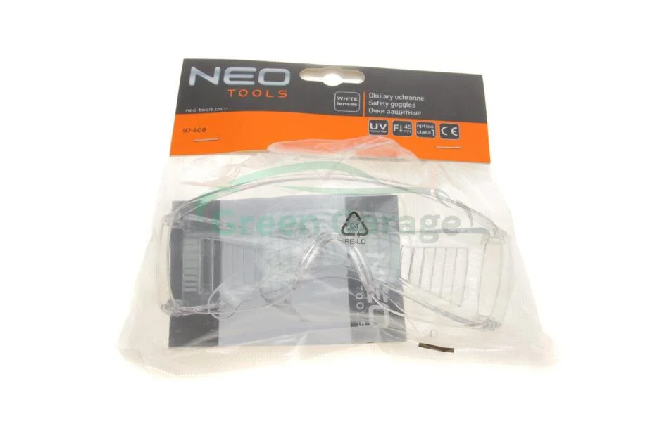 Захисні окуляри, білі лінзи, клас опору F NEO TOOLS 97508 (фото 1)