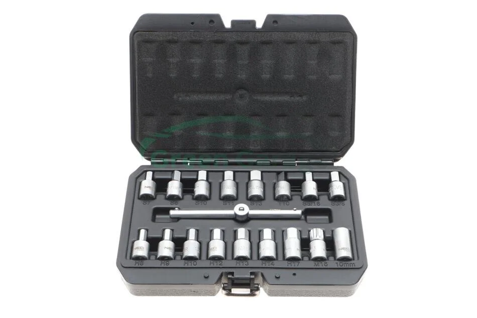 Головки для зливу оліі 3/8", набір 18 шт. NEO TOOLS 11235 (фото 1)
